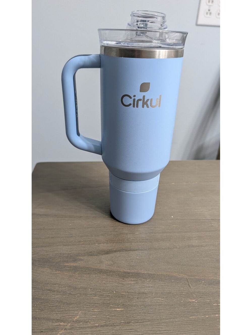 Cirkul Blue Insulated cup with Handle and Lid